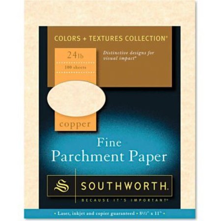 SOUTHWORTH PRODUCTS CORP. Southworth® Parchment Specialty Paper P894CK336, 8-1/2" x 11", Copper, 100/Pack P894CK336